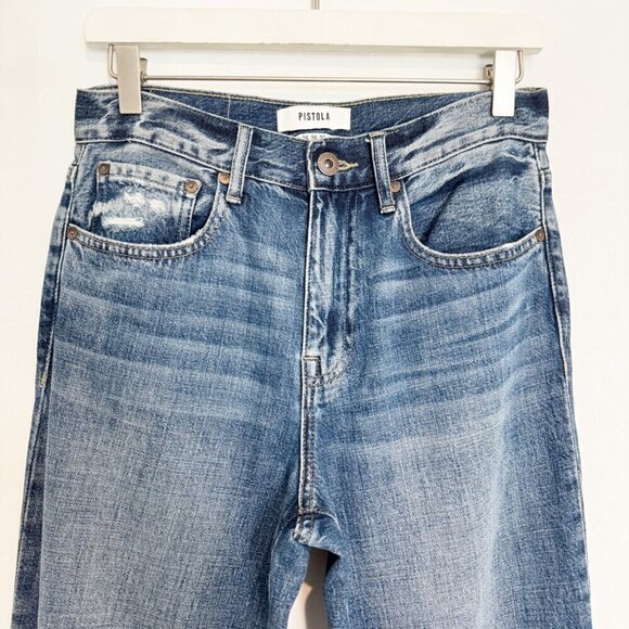 Pistola Denim Presley High Rise Vintage 90s Roller Straight Leg Jeans Size 26 - Picture 3 of 11